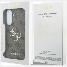 Etui Guess Leather 4G Metal Logo na Samsung Galaxy A37 5G - brązowe