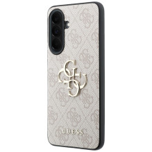 Etui Guess Leather 4G Metal Logo na Samsung Galaxy A37 5G - różowe