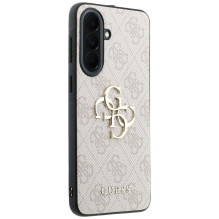 Etui Guess Leather 4G Metal Logo na Samsung Galaxy A37 5G - różowe