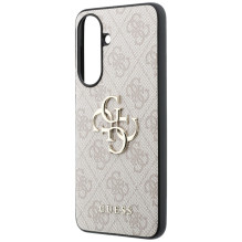 Etui Guess Leather 4G Metal Logo na Samsung Galaxy A37 5G - różowe