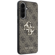 Etui Guess Leather 4G Metal Logo na Samsung Galaxy A57 5G - brązowe