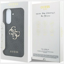 Etui Guess Leather 4G Metal Logo na Samsung Galaxy A57 5G - czarne
