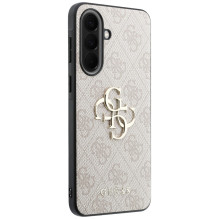 Etui Guess Leather 4G Metal Logo na Samsung Galaxy A57 5G - różowe
