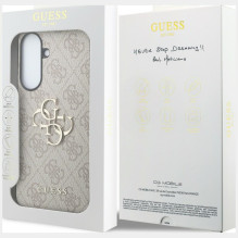 Etui Guess Leather 4G Metal Logo na Samsung Galaxy A57 5G - różowe