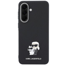 Etui Karl Lagerfeld Saffiano w / K&amp;C Metal Logo na Samsung Galaxy A57 5G - czarne