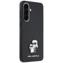 Etui Karl Lagerfeld Saffiano w / K&amp;C Metal Logo na Samsung Galaxy A57 5G - czarne