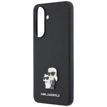 Etui Karl Lagerfeld Saffiano w / K&amp;C Metal Logo na Samsung Galaxy A57 5G - czarne