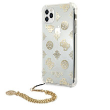 Etui Guess Peony Chain Collection na iPhone 11 Pro - złote