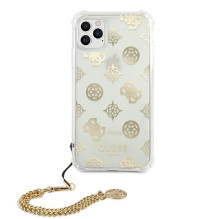 Etui Guess Peony Chain Collection na iPhone 11 Pro - złote