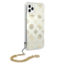 Etui Guess Peony Chain Collection na iPhone 11 Pro - złote