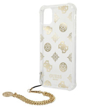 Etui Guess Peony Chain Collection na iPhone 11 Pro - złote