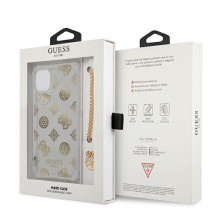 Etui Guess Peony Chain Collection na iPhone 11 Pro - złote