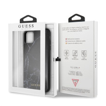 Etui Guess Marble na iPhone 11 Pro Max - czarne