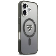 Etui Guess IML Gradient Triangle Logo MagSafe na iPhone 17 - czarne