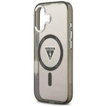 Etui Guess IML Gradient Triangle Logo MagSafe na iPhone 17 - czarne