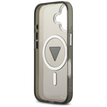 Etui Guess IML Gradient Triangle Logo MagSafe na iPhone 17 - czarne
