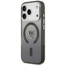 Etui Guess IML Gradient Triangle Logo MagSafe na iPhone 17 Pro Max - czarne