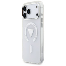Etui Guess IML Gradient Triangle Logo MagSafe na iPhone 17 Pro Max - przezroczyste
