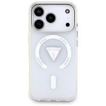 Etui Guess IML Gradient Triangle Logo MagSafe na iPhone 17 Pro - przezroczyste