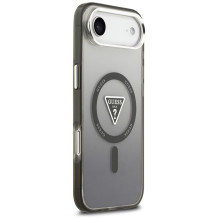 Etui Guess IML Gradient Triangle Logo MagSafe na iPhone Air - czarne