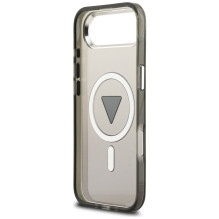 Etui Guess IML Gradient Triangle Logo MagSafe na iPhone Air - czarne