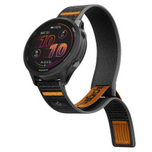 Pasek Spigen Athlex Airna Garmin Quick Release 22 mm - czarno-pomarańczowy
