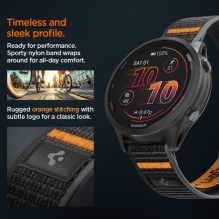 Pasek Spigen Athlex Airna Garmin Quick Release 22 mm - czarno-pomarańczowy