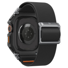 Pasek Spigen Lite Fit Pro + Szkło hartowane na wyświetlacz na Apple Watch Ultra 49 mm - czarny