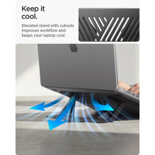 Podstawka pod laptopa Spigen SlimFold LD201-S6 - szara