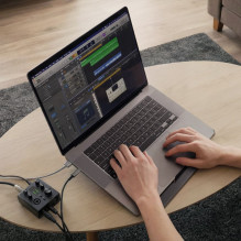Podstawka pod laptopa Spigen SlimFold LD201-S8 pod laptop - szara