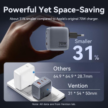 MOBILE CHARGER WALL 3PORT / 70W FEXH0-EU VENTION MOBILE CHARGER WALL 3PORT / 70W FEXH0-EU VENTION