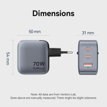 MOBILE CHARGER WALL 3PORT / 70W FEXH0-EU VENTION MOBILE CHARGER WALL 3PORT / 70W FEXH0-EU VENTION