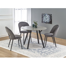 Table, black / grey, 100 cm x 100 cm x 74 cm Table, black / grey, 100 cm x 100 cm x 74 cm