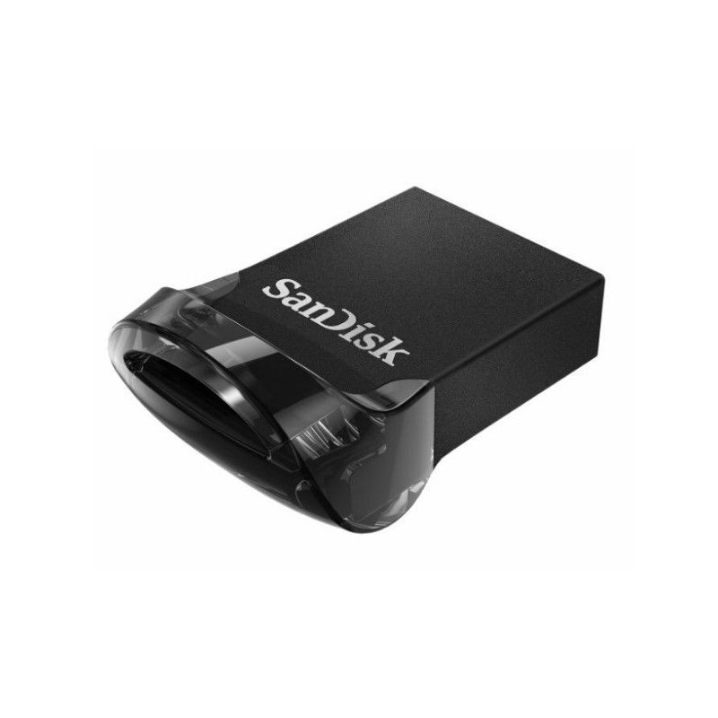 „SanDisk Ultra Fit USB 3.1 64GB“ – mažo formato, didelio greičio USB atmintinė, skirta prijungti ir laikyti.
