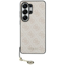 „Guess 4G Classic Logo Charm MagSafe“ dėklas, skirtas „Samsung Galaxy S26 Ultra“ – rožinis