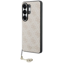 Guess 4G Classic Logo Charm MagSafe Case for Samsung Galaxy S26 Ultra - Pink
