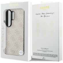 Guess 4G Classic Logo Charm MagSafe Case for Samsung Galaxy S26 Ultra - Pink