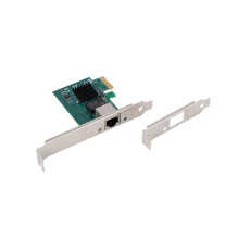 Tinklo kortelė - Lanberg PCI Express X1 2.5Gb / s RJ45 Žemas profilio laikiklis Juodas