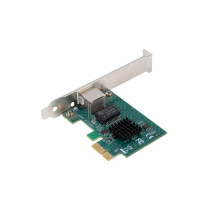 Tinklo kortelė - Lanberg PCI Express X1 2.5Gb / s RJ45 Žemas profilio laikiklis Juodas