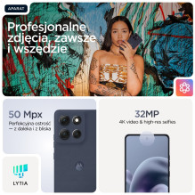 „Motorola Moto G86 5G“ 16,9 cm (6,67 colio) Dviguba SIM kortelė „Android 15“ USB C tipo 8 GB 256 GB 5200 mAh Tamsiai mėl