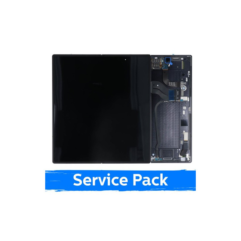 Screen for Samsung F966 Z Fold7 (INNER) with frame / Jet Black / (Service Pack)
