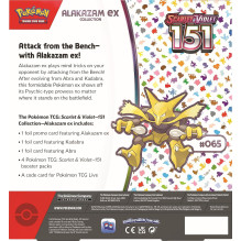Pokémon TCG: Scarlet & Violet 151 Alakazam Ex box rinkinys (anglų k.) Pokémon TCG: Scarlet & Violet 151 Alakazam Ex box rinkinys (anglų k.)