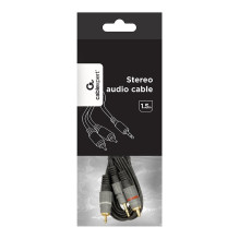 CABLE AUDIO 3.5MM TO 2RCA 1.5M / GOLD CCA-352-1.5M GEMBIRD CABLE AUDIO 3.5MM TO 2RCA 1.5M / GOLD CCA-352-1.5M GEMBIRD