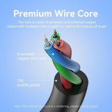 CABLE AUDIO 3.5MM TO 3.5MM / 0.5M BAXBD VENTION CABLE AUDIO 3.5MM TO 3.5MM / 0.5M BAXBD VENTION
