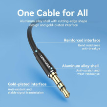 CABLE AUDIO 3.5MM TO 3.5MM / 0.5M BAXBD VENTION CABLE AUDIO 3.5MM TO 3.5MM / 0.5M BAXBD VENTION