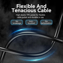 CABLE AUDIO 3.5MM TO 3.5MM / 0.5M BAXBD VENTION CABLE AUDIO 3.5MM TO 3.5MM / 0.5M BAXBD VENTION