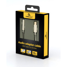 CABLE USB-C TO AUDIO 3.5MM / A-CM-3.5F-01 GEMBIRD