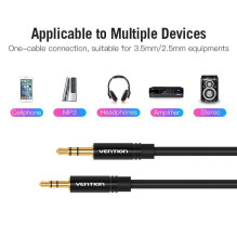 CABLE AUDIO 3.5MM TO 2.5MM / 2M BALBH VENTION