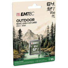 Emtec SDXC 64GB UHS-I U3 V30 lauko atminties kortelė