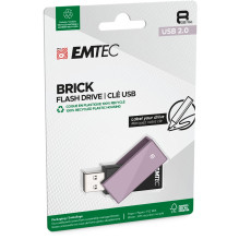 Emtec USB2.0 C350 8GB plytų violetinė
